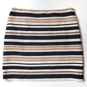 LOFT Striped Pencil Skirt